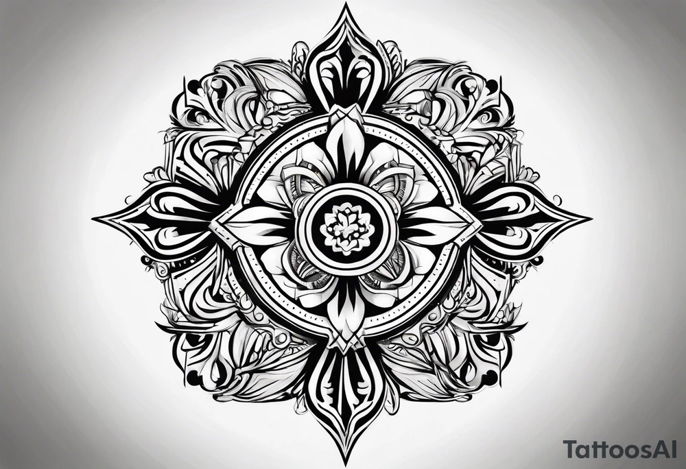 cross minimalista tattoo idea
