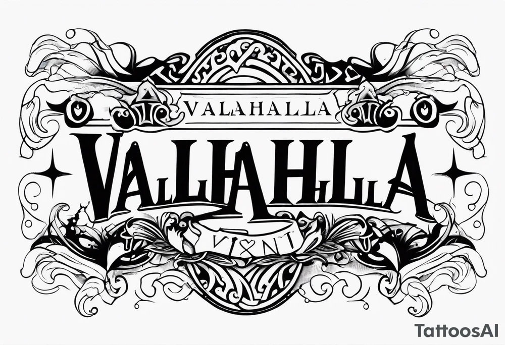 Valhalla mist tattoo idea