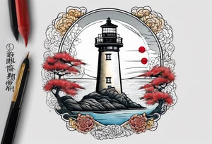 lighthouse tattoo idea