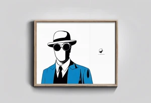 The drawing “the invisible man” by rene magritte tattoo idea