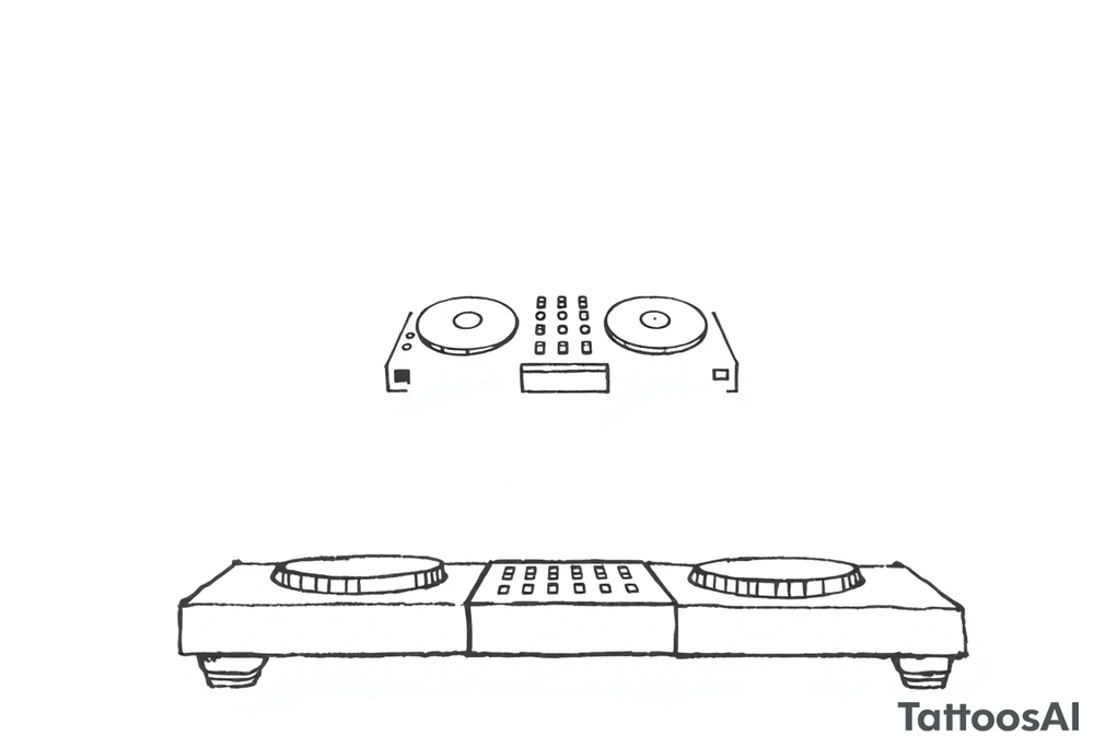 Dj decks, small tattoo idea