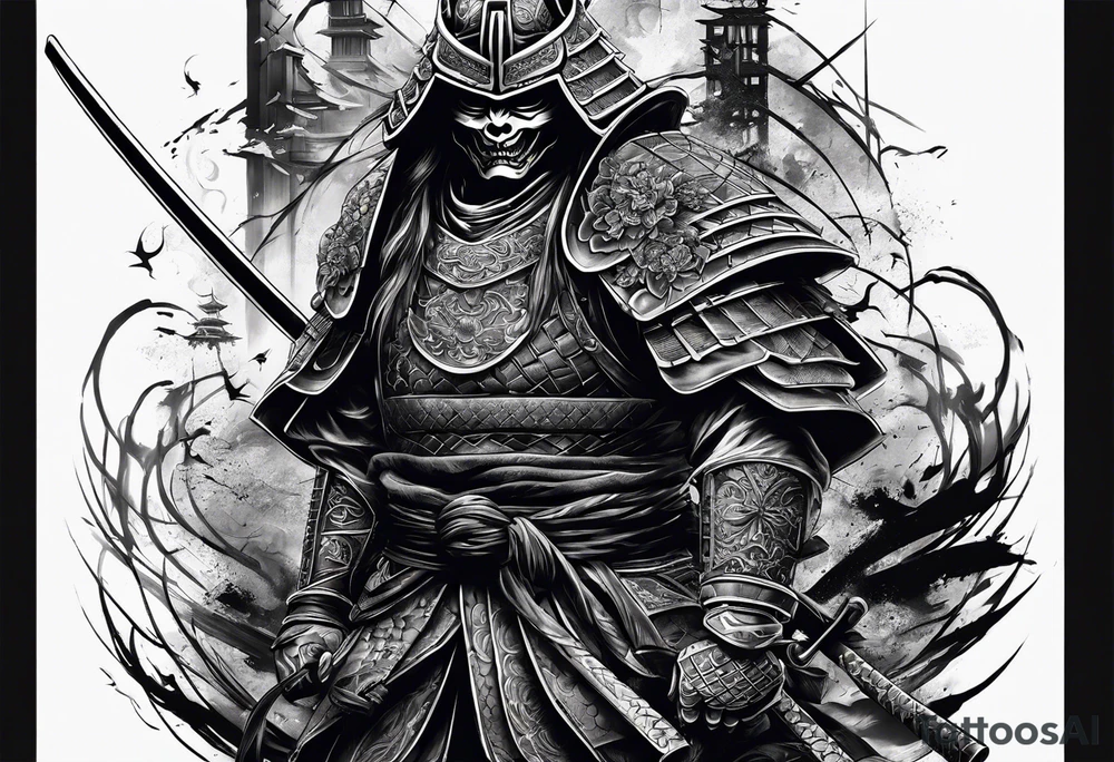 Death samurai tattoo idea