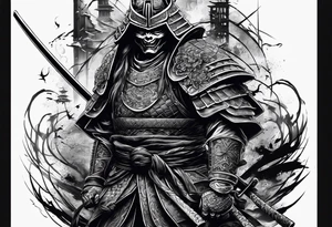 Death samurai tattoo idea