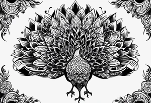 dark peacock tattoo
more majecstic tattoo idea