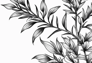 Fireweed single flower tattoo idea