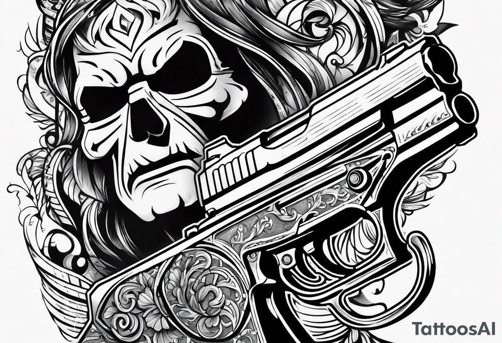 Scareface , gun , The world is yours tattoo idea