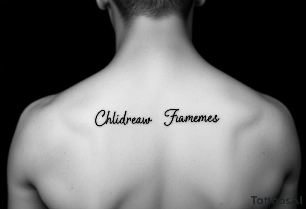 Choctaw childrens names wrist tattoo idea