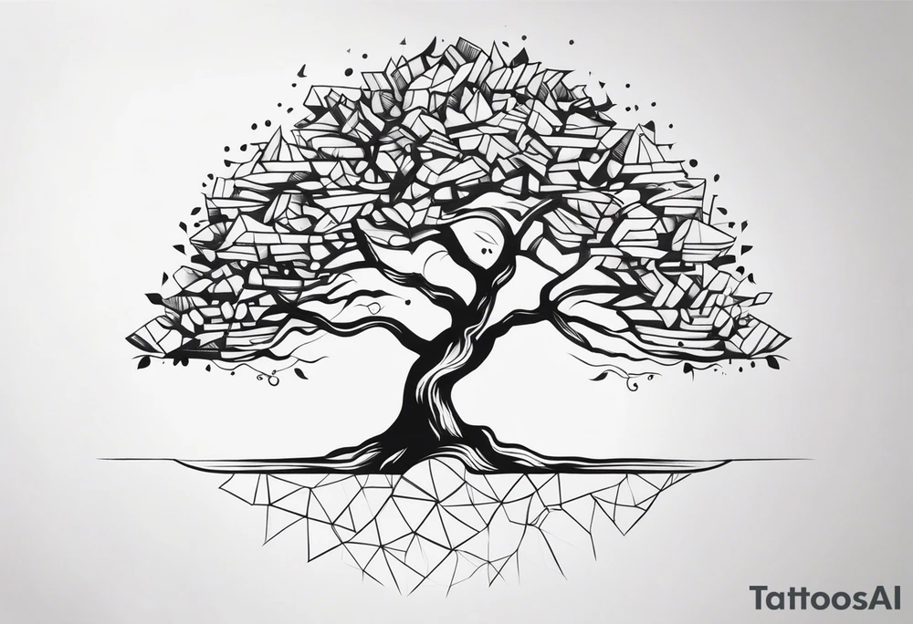 Byte tree for forearm tattoo idea