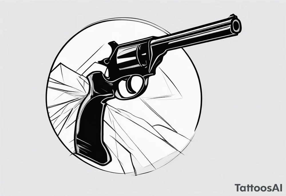 Anonymous with shotgun tattoo idea