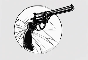 Anonymous with shotgun tattoo idea