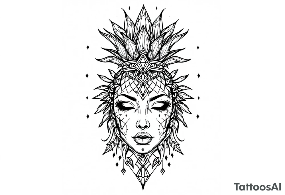 Majestic crown pineapple vagina anus diamonds tattoo idea Majestic crown pineapple vagina anus diamonds tattoo idea