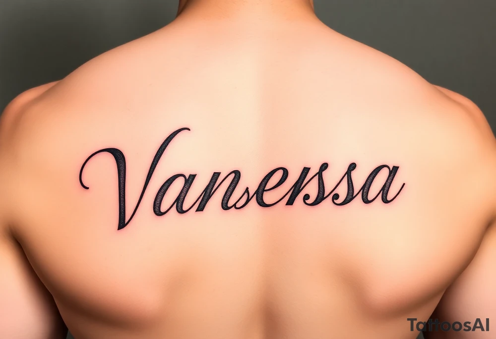 Name Vanessa tattoo idea