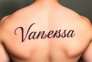Name Vanessa tattoo idea