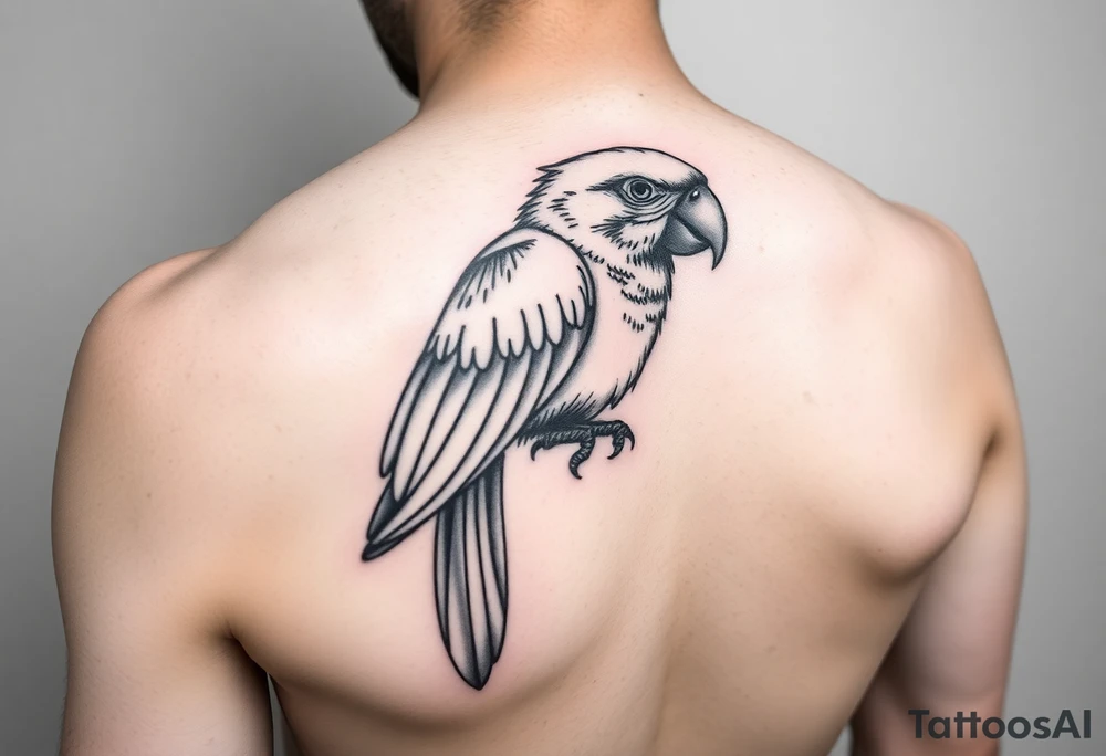 I want a tattoo with a parrot tattoo idea