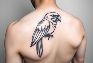 I want a tattoo with a parrot tattoo idea
