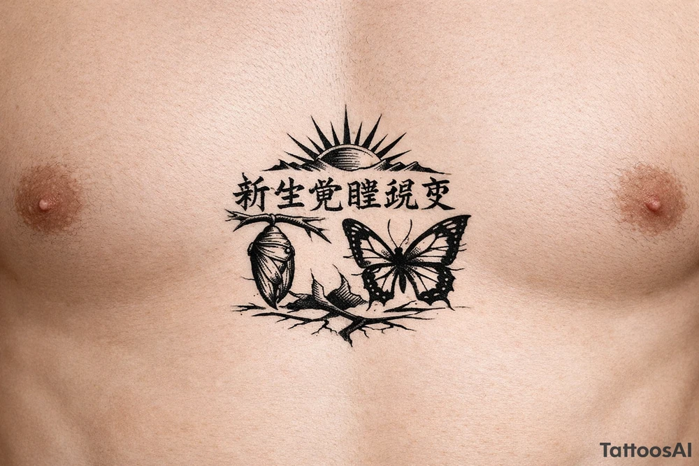 新生觉醒蜕变 tattoo idea