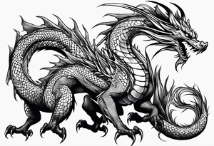 dragon tattoo for a shoulder tattoo idea