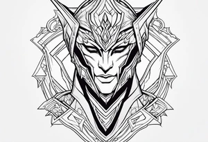 Jhin, league of legends tattoo idea