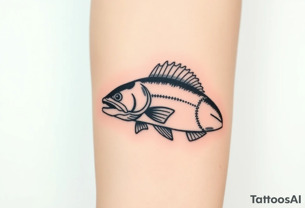 Fishing tattoo idea