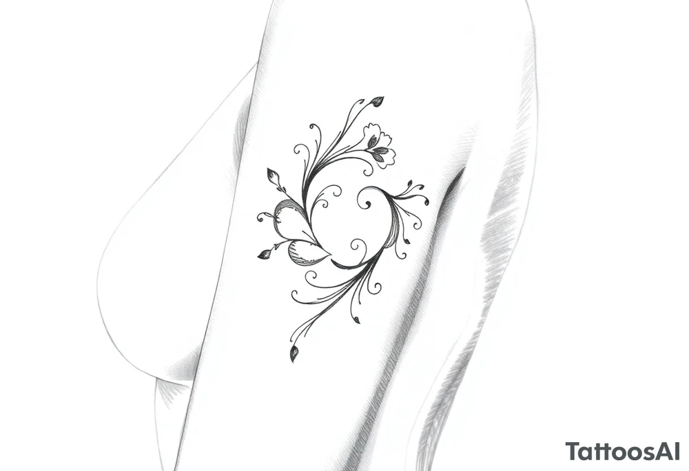 Drawing of Woman’s body tattoo idea