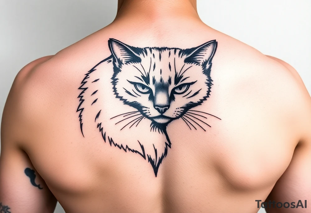 Black Cat tattoo idea