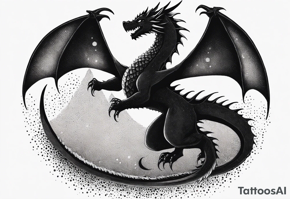 strength, small, drogon, elegant, sun, lenghty, tattoo idea