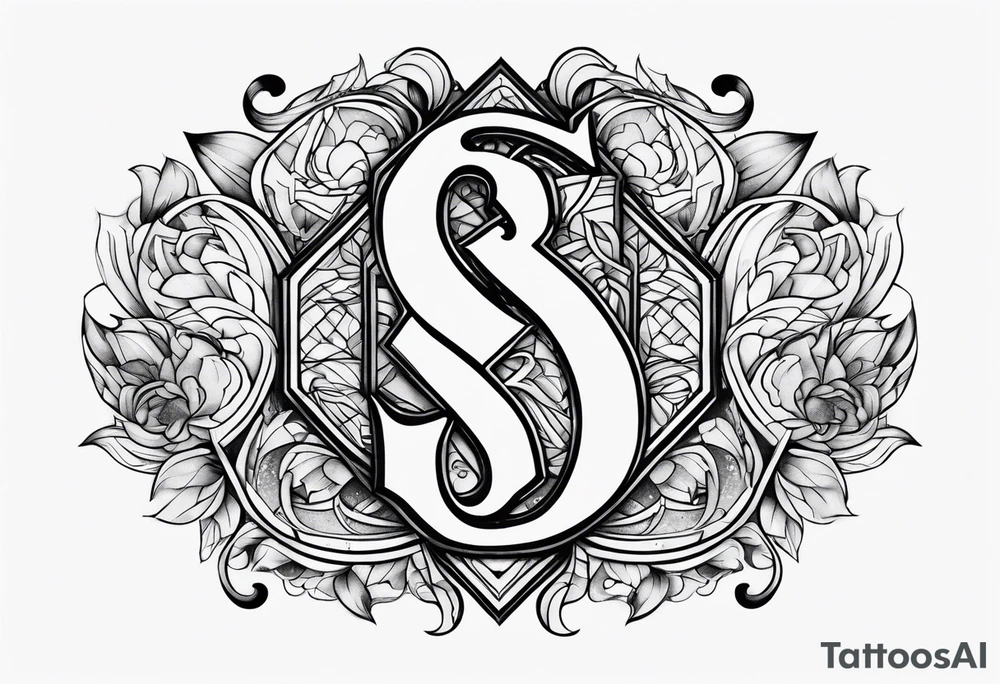 Letter s tattoo idea
