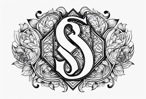 Letter s tattoo idea