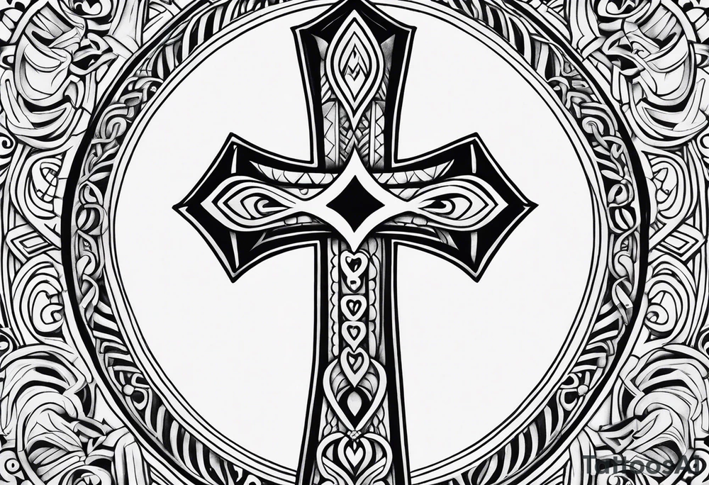 ankh, maori tattoo idea