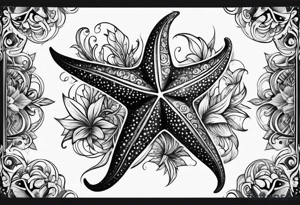 star fish
  pattern tattoo idea