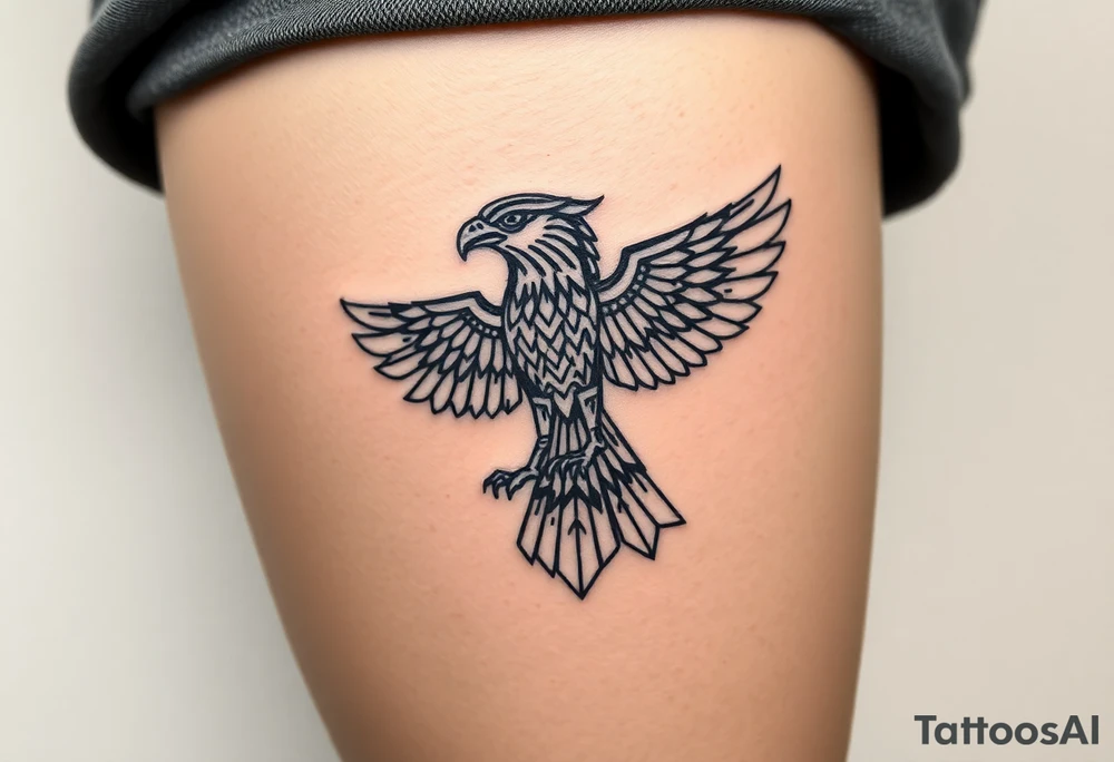 horus is egyptian mythology as a falcon and associated with taurus ruling by venus tattoo idea