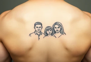 small simple tatto represnting family tattoo idea
