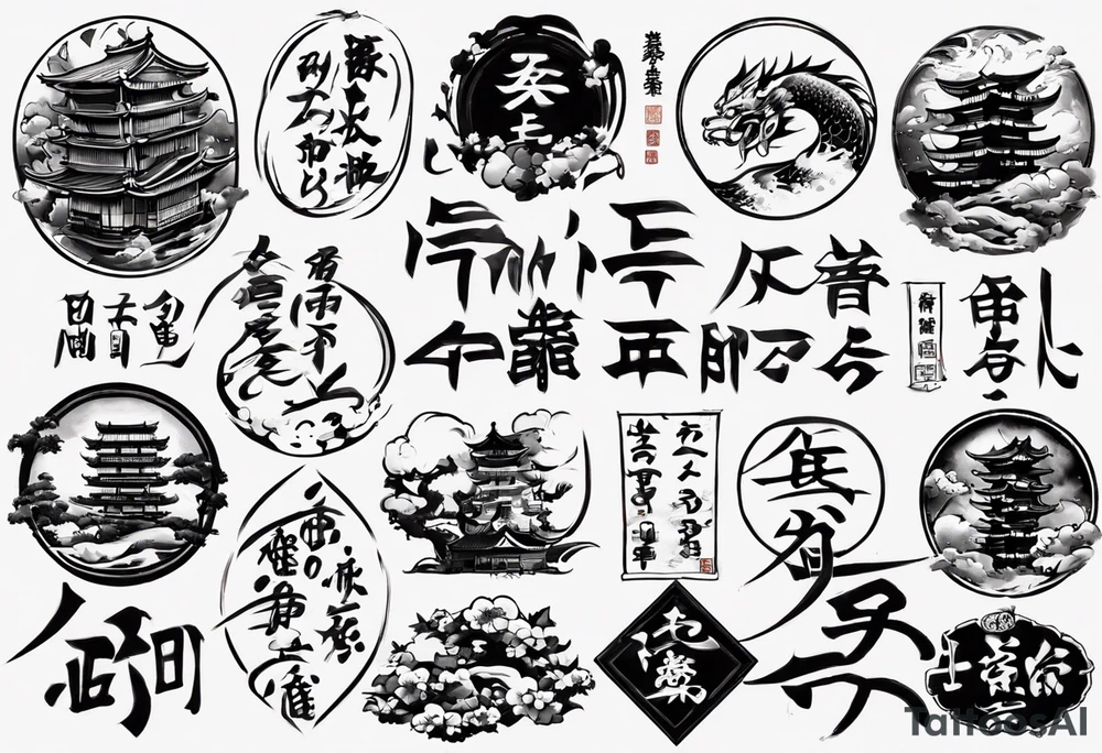i just want this text "地獄で待ってるよ" tattoo idea