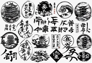 i just want this text "地獄で待ってるよ" tattoo idea