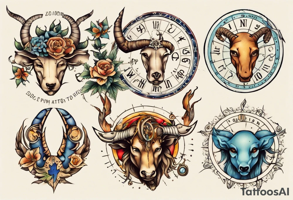 zodiac tattoo idea