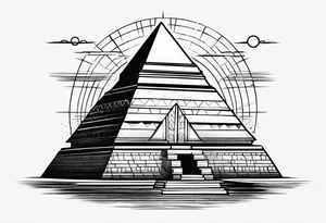 pyramid tattoo idea