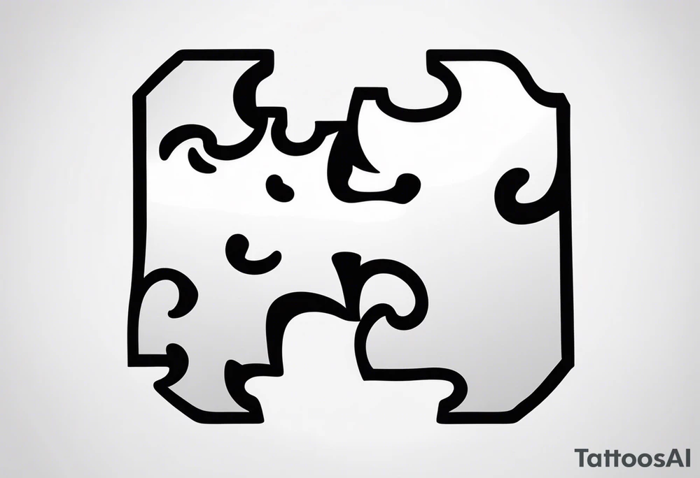 puzzle piece tattoo idea