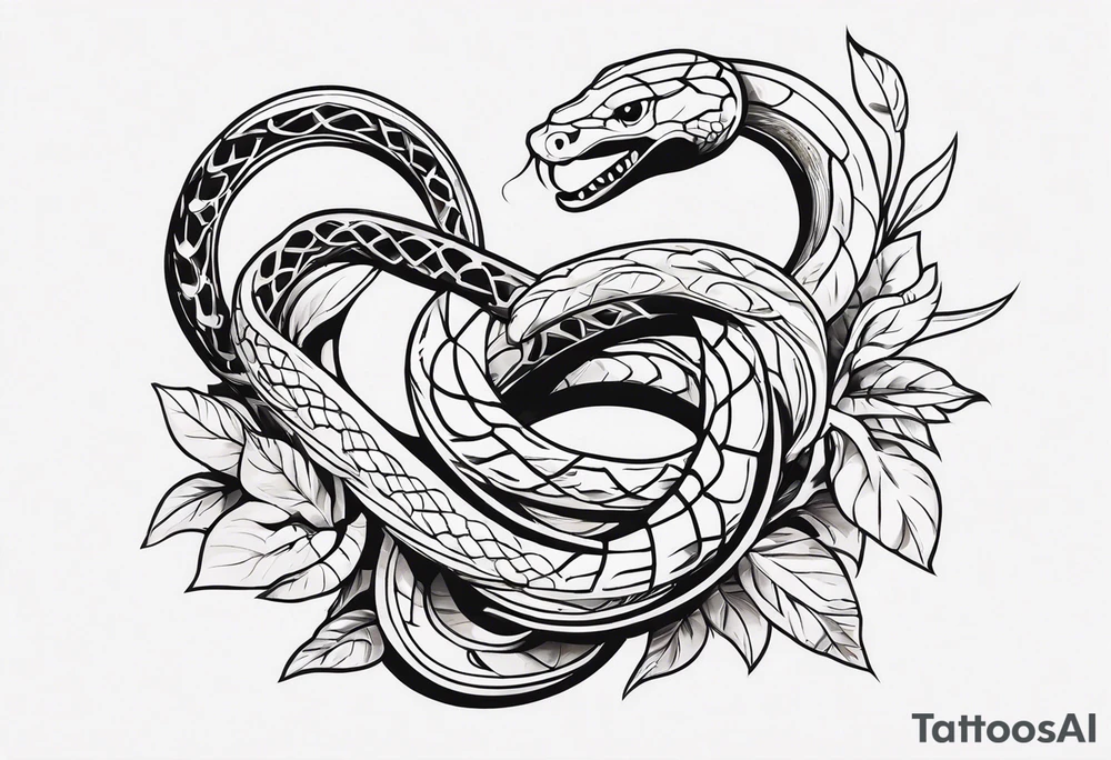 snake bones tattoo idea