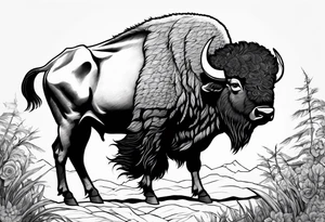 Buffalo tattoo idea