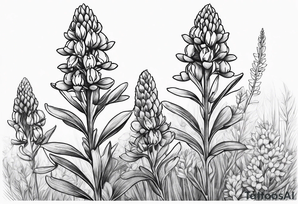 Bluebonnet tattoo idea