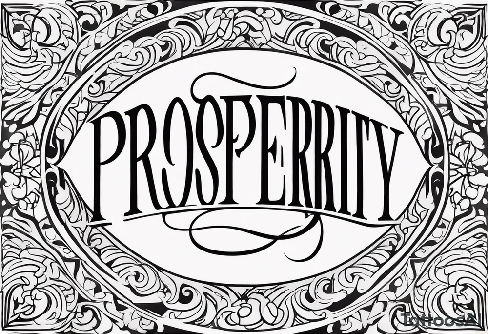 Prosperity tattoo idea