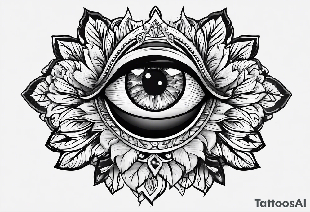 shit with eyes tattoo idea