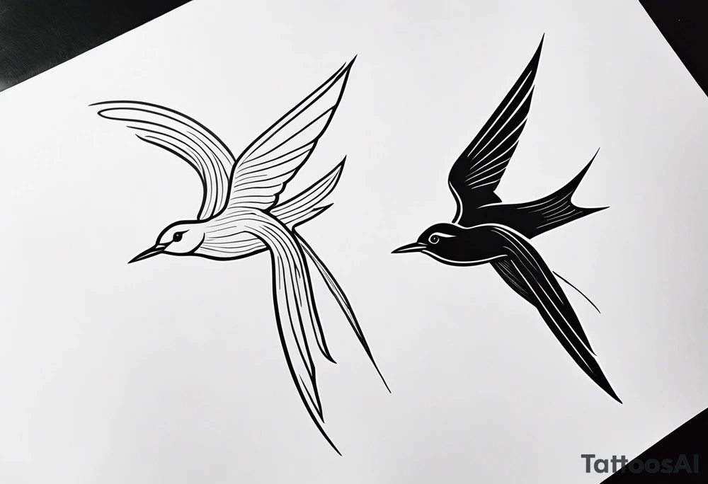 two swifts tattoo idea
