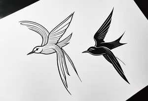 two swifts tattoo idea