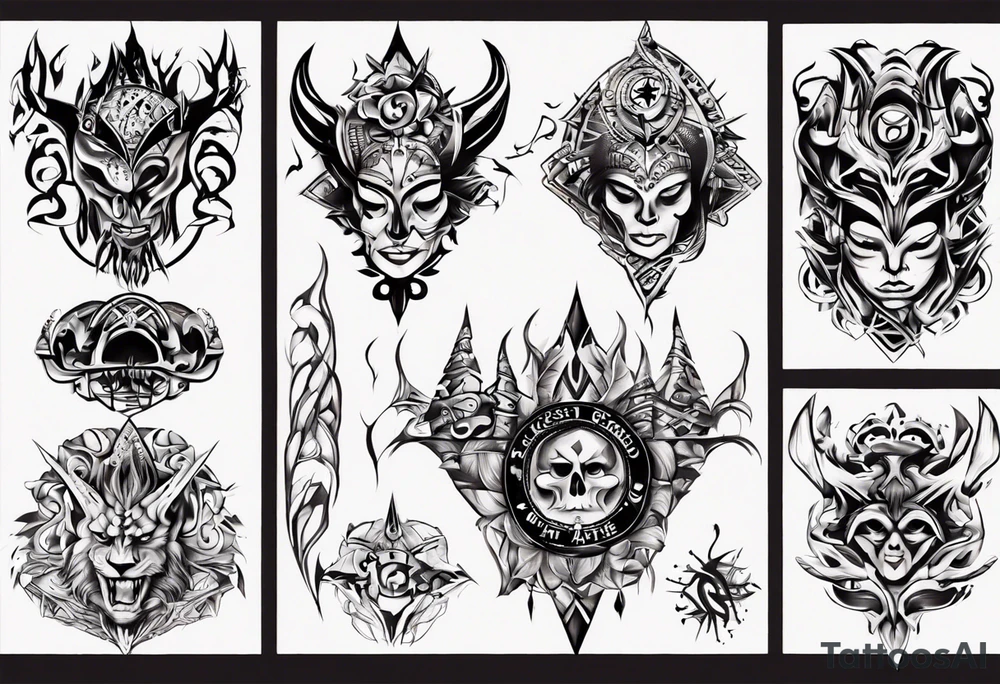 Blackforest freiburg city tattoo idea