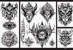 Blackforest freiburg city tattoo idea
