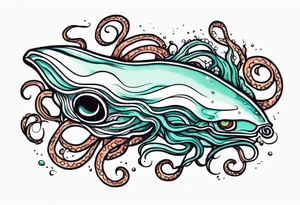 Fear of the deep squid body ink tattoo idea