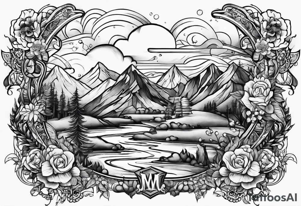 names Caiden and sawyer tattoo idea