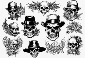 gangster tattoo for back tattoo idea