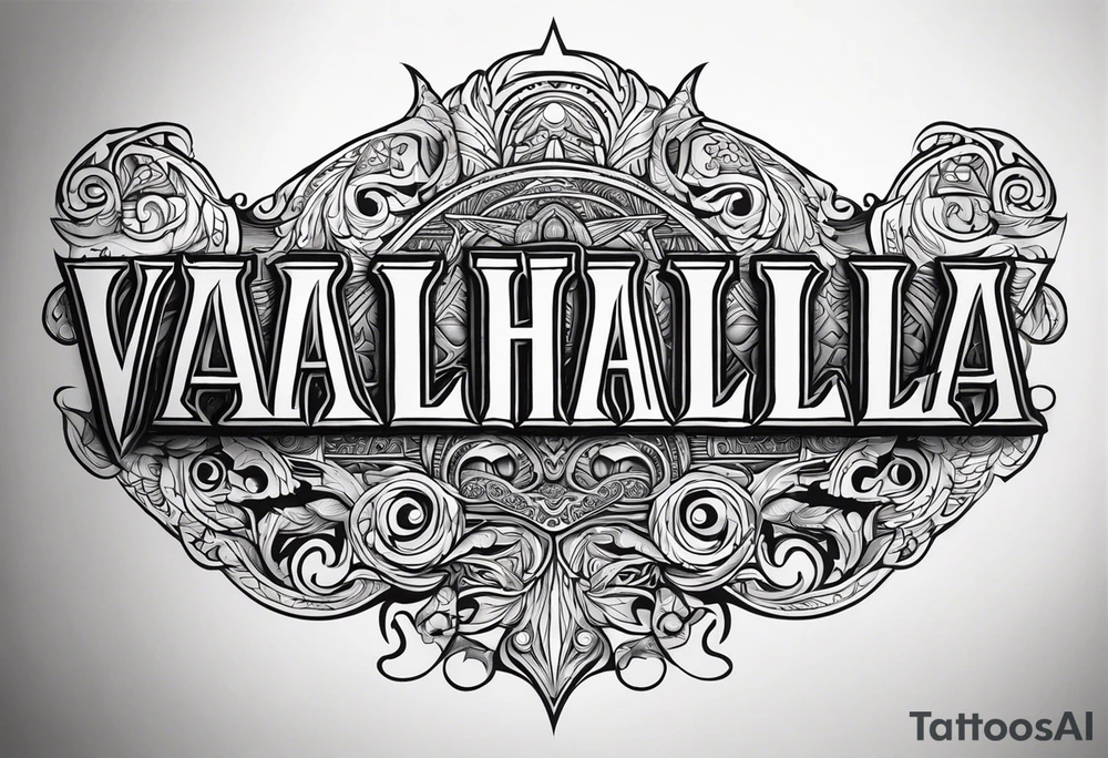 Valhalla gods tattoo idea